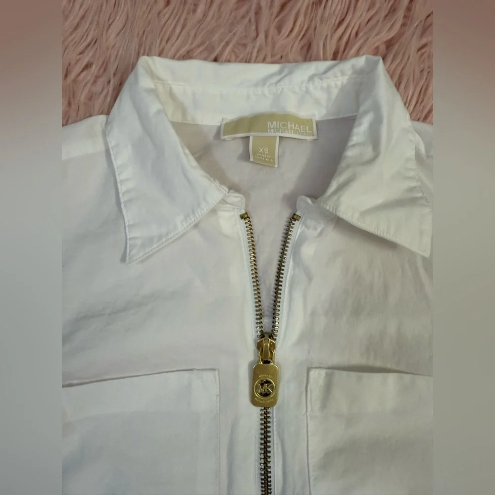Michael Kors White Long Sleeve/ 3/4 Top